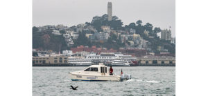Patrolling the Bay by Boat to Stop Pollution