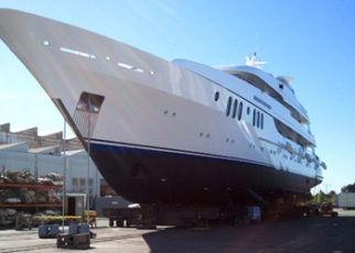 Mega-Yacht Blue Moon Completes Two-Year Maintenance Dry-Docking