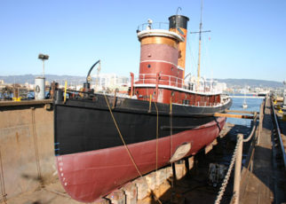Centenarian Steam Tug Graces Alameda Drydock