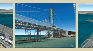 Bay Bridge Uses
Google Earth to Showcase
Iconic East Span 
Construction Process