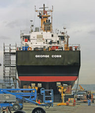 Three Coast Guard Vessels Dry-Dock in Alameda