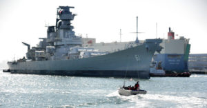 USS Iowa Moved to Richmond Harbor