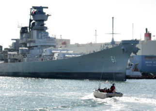 USS Iowa Moved to Richmond Harbor